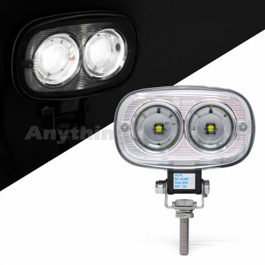 Pro LED 962FL Two 20-Watt LEDs Work Light, 10-30 Volts DC, 820 Lumens (Flood Light Pattern)