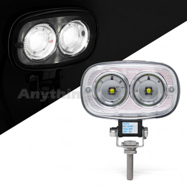 Pro LED 962FL Two 20-Watt LEDs Work Light, 10-30 Volts DC, 820 Lumens (Flood Light Pattern)