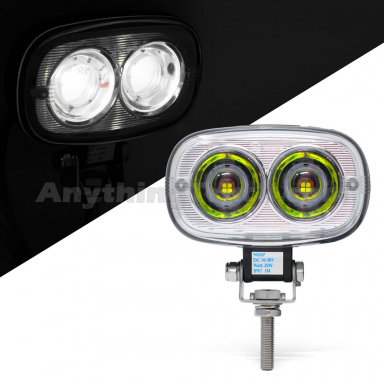 Pro LED 962SP Two 20-Watt LEDs Work/Utility Light, 10-30 Volts DC, 820 Lumens (Spot Light Pattern)
