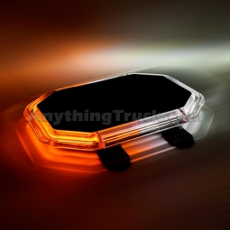 Pro LED SLP1012AC 12" Low Profile Amber/White LED Warning Light Bar With 19 Flash Patterns