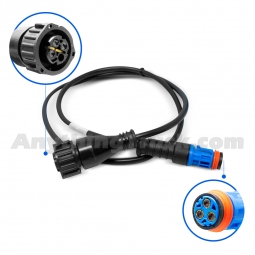Haldex AL929818 PLC Select 2M, PLC Select Plus and ITCM Remote ABS Valve Cable - DIN Systems