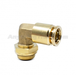 Velvac 018060 M22 x 5/8" Tube 90 Degree Push-To-Connect Swivel Elbow