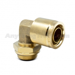Velvac 018061 M22 x 3/4" Tube 90 Degree Push-To-Connect Swivel Elbow
