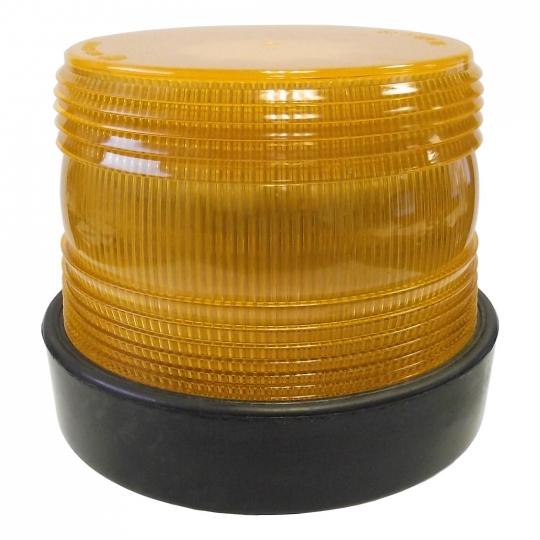 Pro LED Amber LED Flashing Light Beacon With Mirror Mounted DIN Pole Mount