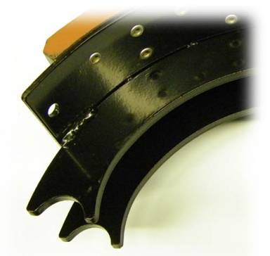 Air Brake Shoes & Hardware Kit for Eaton 541 Series 16-1/2" x 7" Air Brake
