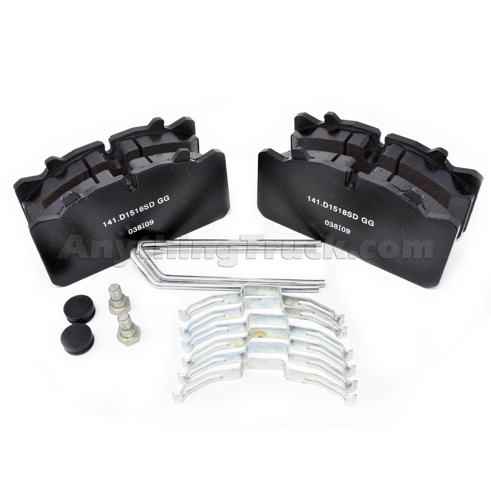 141.D1518SD Severe Duty Brake Pad Set for WABCO PAN17 Disc Brakes