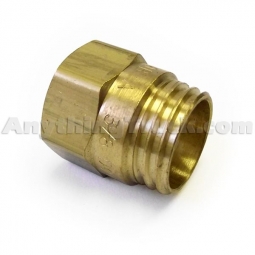 Nut for 3/4" OD x 3/8" ID Rubber Air Brake Hose Connectors with Spring Guard