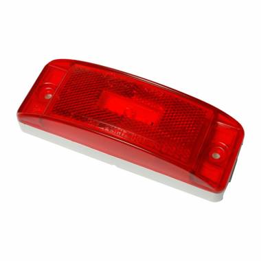 Grote 47072 Red SuperNova Turtleback II LED Clearance/Marker Light, 12V, 45° Mount Only
