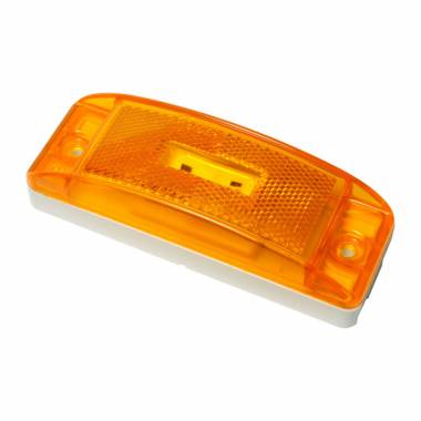 Grote 47073 Amber SuperNova Turtleback II LED Clearance/Marker Light, 12V, 45° Mount Only