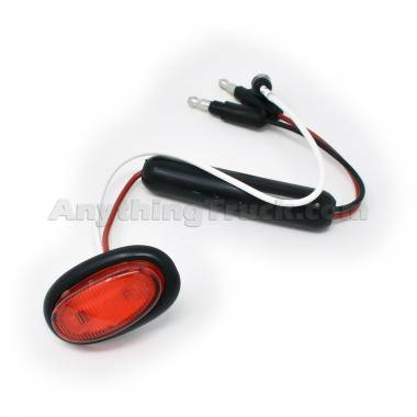 Grote 49382 Red MicroNova Dual-Intensity LED Clearance/Marker Light, Grommet, 12V