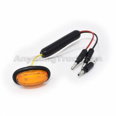 Grote 49383 Amber MicroNova Dual-Intensity LED Clearance/Marker Light, Grommet, 12V