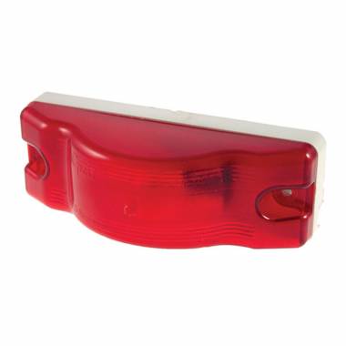 Grote 53062 Red Sentry Sealed Incandescent Marker Light, 12V, Male Pin Connection