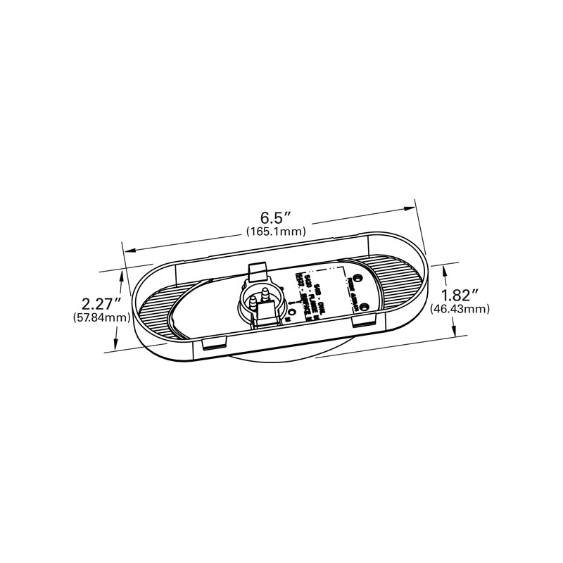 Grote 54183 SuperNova Oval LED Side Turn/Marker Light, Grommet