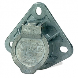 Grote 87220 7-Way Ultra-Pin Receptacle with Three-Hole Mount