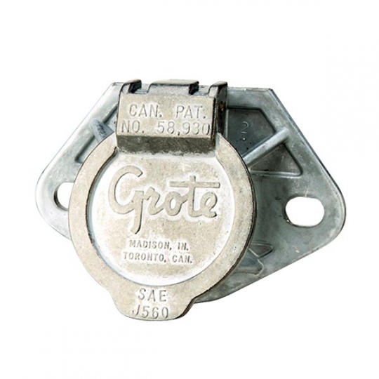 Grote 87250 7-Way Ultra-Pin Receptacle with Two-Hole Mount 