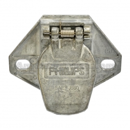 Phillips Industries 15-720 7-Way Trailer Socket, Split Pins, Wire Insertion
