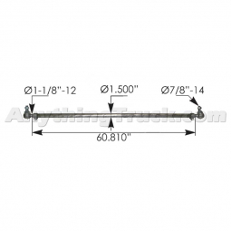 463.DS3158 Tie Rod Assembly, Replaces Meritor A23102Z3458 & R230579