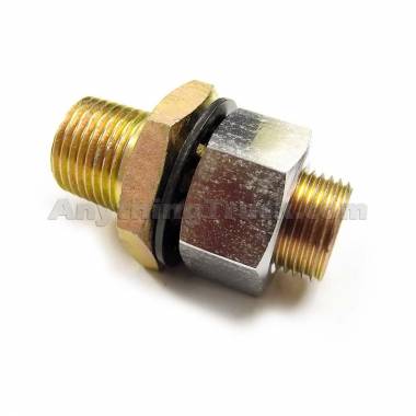 PTP 205498N Bulkhead Pipe Fitting, 1/2" NPT Male Thread, 1/4" NPT Female Thread, 2-1/8" Long
