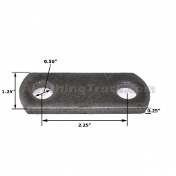 PTP 1811 Shackle Link, 2-1/4" Hole to Hole, For 1-3/4" Double Eye Leaf Springs