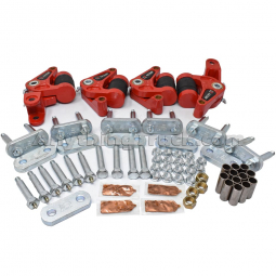 Dexter K71-656-06 Red E-Z Flex Complete Kit, Triple Axle,  33" Spacing, 6K Max Cap