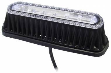 Pro LED 305C White LED Surface Mount Warning Light, Quad Flash, IP67, 12/24V