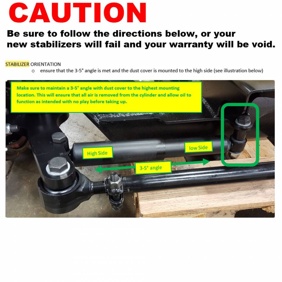 Halugment☆ Hendrickson R-003273 Steerable Axle Stabilizer Kit, Includes Two