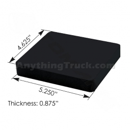 Dayton Parts 325-142 Rubber Wear Pad, 4-5/8" Wide x 5-1/4" Long, 7/8" Thick