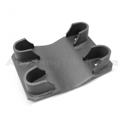 PTP 71000 Bottom U-Bolt Clamp Plate, 7/8" U-Bolts, 5" Round Axles