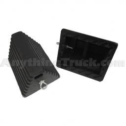PTP W74E Rubber Wheel Chock, 8" Deep x 9-1/2" Long x 6" High