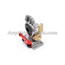 PTP 441014 Red Emergency Glad Hand with Shut Off, Lever Style