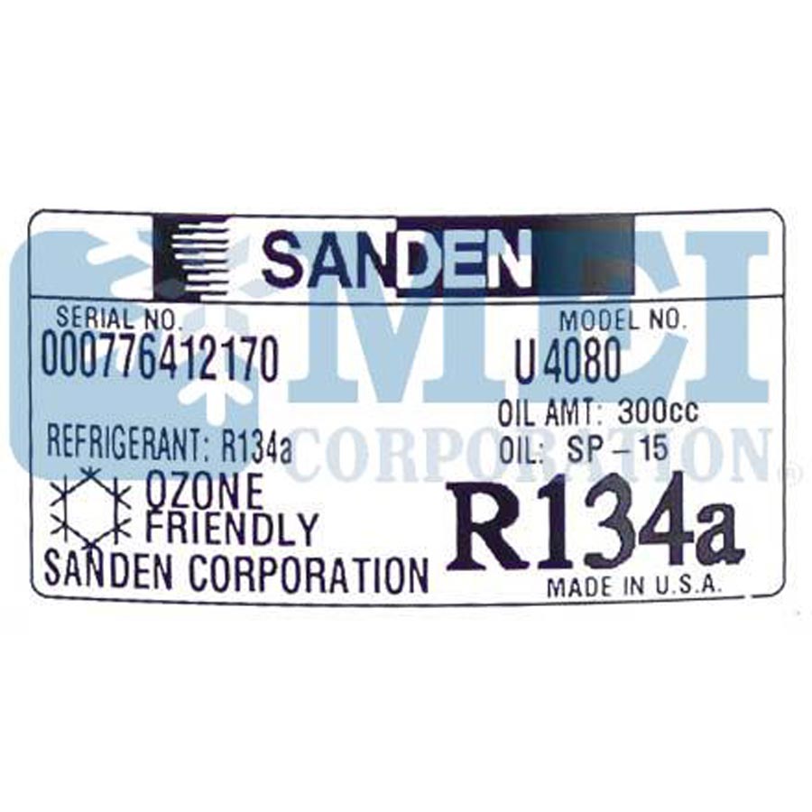 MEI 03-1405S Genuine OEM Sanden Compressor Replaces OEM# F69-6003