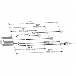 Grote 68660 HARNESS, FOG LAMP HARNESS, 177" (Special Order)