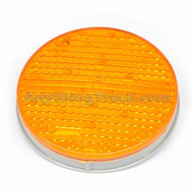 Grote 77353 4" Round Class II LED Strobe Warning Light, Grommet/Bracket Mount, Amber Lens, 12V