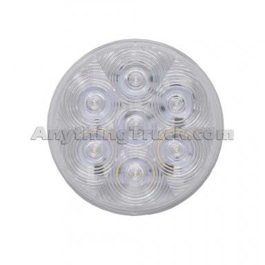 Peterson 817C-7 LumenX 4" Round LED Back-Up Light, Grommet Mount, Clear Lens, Submersible