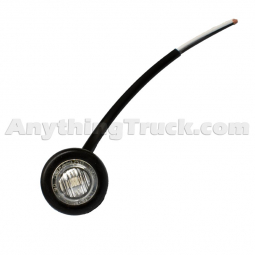 Pro LED 34CLR3 Bullet Style Marker/Clearance Light With Grommet, Clear Lens, Red LEDs, 0.75" Round