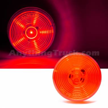 Pro LED 200RTL Red 2" Round LED Clearance/Marker Light, Starburst, 6 LEDs, 12V