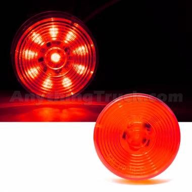 Pro LED 210RTL Red 2" Round LED Clearance/Marker Light, Starburst, 10 LEDs, 12V