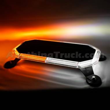 Pro LED SLPWM1024AC Magnet Mount 24" Low Profile Amber/White LED Warning Light Bar, 19 Functions