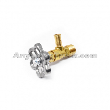 Velvac 023066 Brass Coolant Shutoff Valve, 3/8" O.D, 3/8" Pipe
