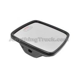 Velvac 704159 Wide Angle Mirror, Flat Glass, 6.5" x 6", Black, Plastic