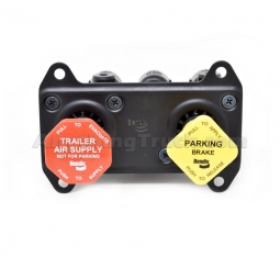 Genuine Bendix 802122 MV-3 Dash Valve, 1/4" Mounting Holes, 3/8" PTC Ports, 1/2" PTC Exhaust