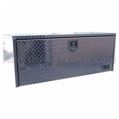 Road Pro 1705110 Diamond Plate Aluminum Underbody Toolbox, 18" x 18" x 48", Locking T-Handle