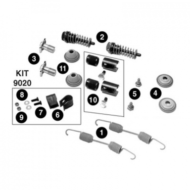 Meritor KIT9006B Stopmaster II 15" Wedge Brake Minor Repair Kit, 12 Degree (DISCONTINUED)