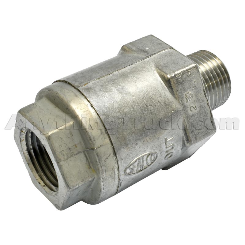 Sealco 10200 1/2 Single Check Valve, 1/2" NPT Ports, Female Inlet, Male