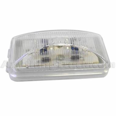 Pro LED 152CLY Amber Short Rectangular LED Marker Light, Clear Lens, Amber LEDs