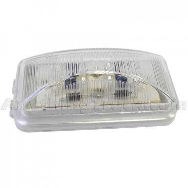 Pro LED 152CLY Amber Short Rectangular LED Marker Light, Clear Lens, Amber LEDs