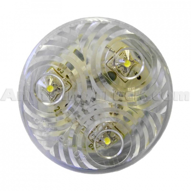 Pro LED 200CC 2" Round Clear Sealed Utility Light, Grommet Mounted