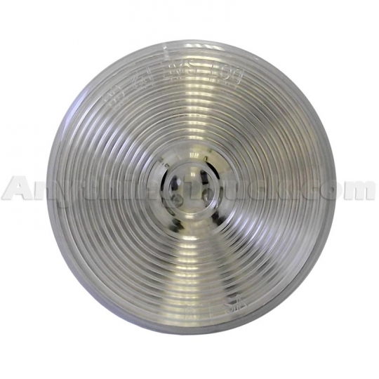 2" Round 3 AMBER LED Clear lens Clearance Trailer Truck Marker Tail Yellow Light