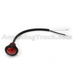 Pro LED 34R3 3/4" Red LED Clearance/Marker Light with Grommet, 3 Diodes
