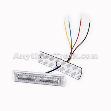 Pro LED 3675A Low-Profile 12-LED Amber Warning Light Head, 19 Flash Patterns, Surface Mount, 12/24V